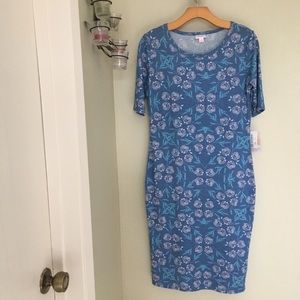 LulaRoe Julia dress floral size Small